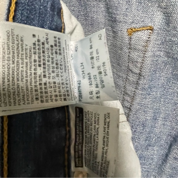 Levi’s Men’s 514 red tab medium wash W34L34 - Picture 13 of 13